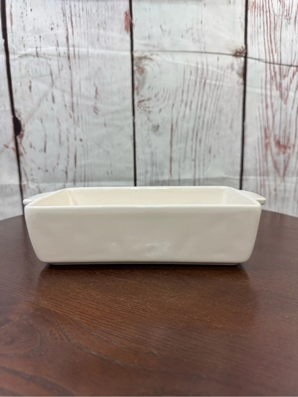 Rae Dunn Collectible Cream Ceramics Loaf Meat Ball Tray Serving Dish “Feast”